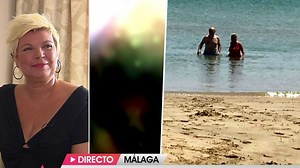 Carmen Borrego, pillada en bañador, sin retoques y al más puro estilo vigilantes de la playa
