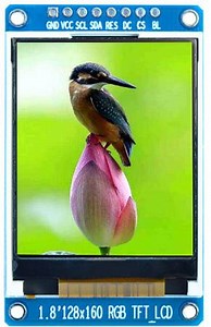 1.8 Inch TFT LCD 128X160 Spi Serial Port Display Module with SD Card Slot