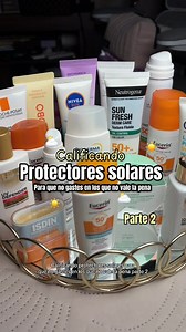 Calificando protectores solares que valen la pena