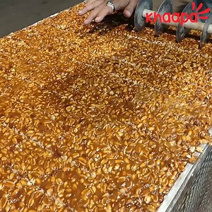 Automatic Peanut Chikki Making 🥜 | Khaapa