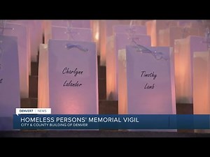 Candlelight vigil honors more than 300 unhoused people who died in the Denver metro in 2023