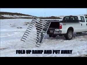 loading snowmobiles on an x truck deck sled deck