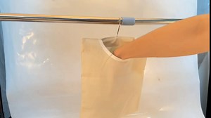 Canvas Clothespin Bag, Portable Reusable Oxford Cloth Hanging Storage Organizer, Laundry Clothes Pin Holder with an Extra-Large Hook for Hanging and Effortlessly Slidingwith