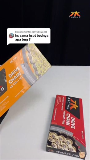 Penjelasan Perbedaan Rantai @tkracingpart HS dan HSBT 🤙🏻 Info pembelian cek dibio @tkracingpart #tkracing #tkgtxid2025 #grasstrack_id | GRASSTRACK ID