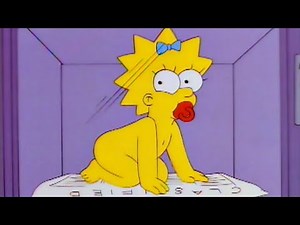 The Simpsons - Maggie gets trapped