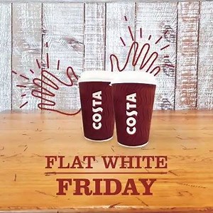 Coffee always tastes better with friends! Enjoy our Flat White Friday. | Costa Coffee Jordan