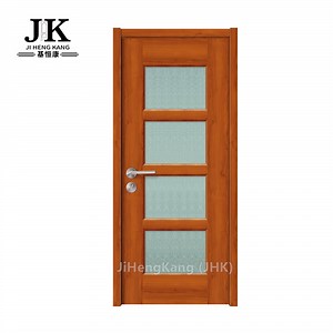 Jhk-G04 Wood Glass Door Design Glass Panel Shower Door
