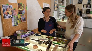 REPORTAGE | L'école de vitrail Carole Deslauriers est l'une des seules au Québec à offrir des cours oû les élèves sont maîtres d'oeuvre de leurs créations. | ICI Québec