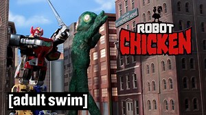 Discover the heartbreaking human cost of those spectacularly produced Power Rangers battles. ALL NEW Robot Chicken this Thursday 11pm on Fox UK! | Adult Swim UK & Europe