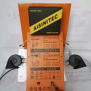 Car Horn 12V Loud Motorcycle Horn High Low Tone Waterproof Universal Fit Truck Horn Replacement Snail Electric Car Horns