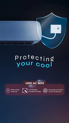 1.2K views · 18 reactions | Keep your AC safe from overloads and short circuits with the AC Box - engineered for reliability and safety. #AnchorbyPanasonic #ACBox #UnoACBox #AnchorUno #AnchorSwitchgears | Anchor by Panasonic | Facebook
