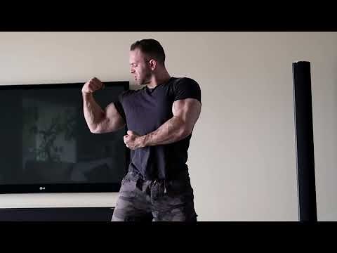 Super Powerful Muscle Boy Ripping All Clothes Off | Flexing Show From Sergey Frost