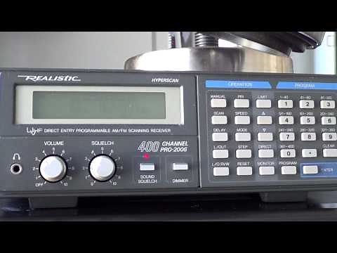 Old Realistic PRO-2006 receiver on NOAA weather