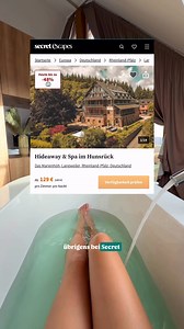 2K reactions · 113 shares | Kommentier „Wellness“ & ich sende dir alle Infos 﫶 Es gibt wieder 25€ Rabatt mit 25LENA bei @secretescapes ab 150€  Und dieses Mal hab ich nen Wellness Geheimtipp! Für 129 Euro pro Nacht bekommst du im Marienhöh Hideaway: ✨ Einen traumhaften Pool�✨ Saunen, Dampfbad und Ruhebereiche�✨ Frühstück inklusive�✨ Leckeres, regionales Abendessen�✨ Erholung in der Natur im Hunsrück in Rheinland-Pfalz | Secret Escapes | Facebook