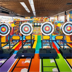 [Hot Item] Indoor Sports Movable Mental Track Archery Simulator Equipment Arcade Coin Operated Game Machine