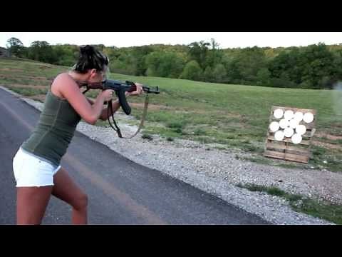 Ash Shooting an AK for the FIRST TIME