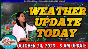 Weather Update Today | PAG-ASA Weather Forecast | October 24, 2023 | Sir Zmor