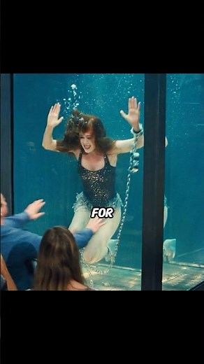 How did the woman escape from the water tank?