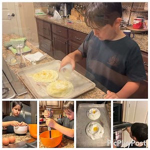 1.7K views · 27 reactions | Last couple of days of vacation left. We tried our hand at ‘Cloud Eggs.’ A little flat and a little over cooked, but not bad for our first try. | KPRC2 Robert Arnold | Facebook