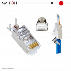[Hot Item] RJ45 Cat7 Plug FTP Pass Through Hole Connector