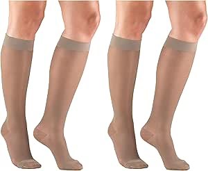 Truform Compression 15-20 Mmhg Sheer Knee High Stocking