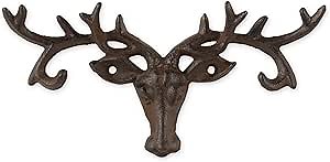 DII Decorative Cast Iron Wall Hook Collection, Buck