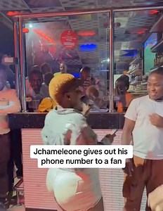 16K views · 383 reactions | Jchameleone gives out his phone number to a fan Towede gwe 藍藍藍 | Ugamusic. Biz | Facebook