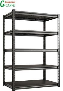 [Hot Item] 5 Tier Heavy Duty Storage Shelves Sturdy Metal Adjustable Shelf Industrial Utility