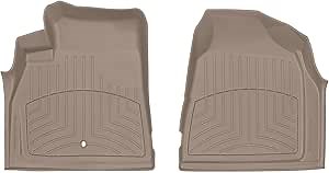 WeatherTech FloorLiner HP Custom Fit Floor Mats for Chevrolet Traverse, Enclave - 1st Row (452511IM), Tan