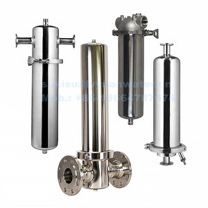[Hot Item] Sanitary Ss Cartridge Filters Stainless Housing Inline Air/Water Filter for Compressed Air/Steam/Gas Filtration