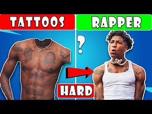 Guess The Rapper By Their Tattoos 🎤 | Can You Guess All | HARD VERSION | Rap Quiz 2023 |