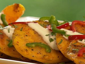 Spicy Grilled Mango with Crema