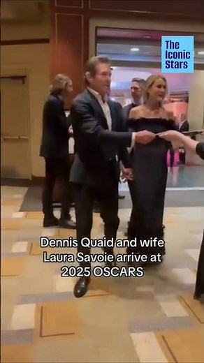 Dennis Quaid & Wife Laura Savoie Arrive at Oscars 👩‍❤️‍👨😍 #dennisquaid #oscars