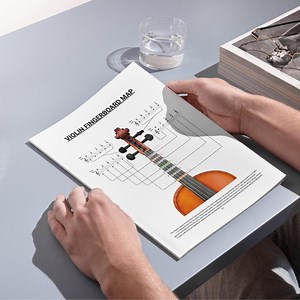 Violin First Position Fingerboard Guide – Note Names and Finger Distances Chart – Printable Violin Learning Diagram PDF PNG - Etsy Canada