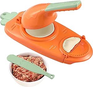 2023 New 2 In 1 Dumpling Maker, Dumpling Press, Dumpling Maker Machine, Multifunction Dumpling Mold Set, Dumplings Skin Artifact DIY Tool, Manual Dumpling Press Maker, Safety ABS Material
