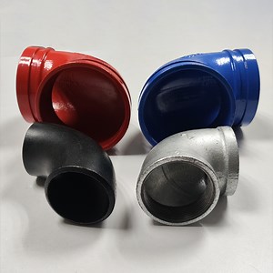 [Hot Item] 90 Degree Red Painted Elbow UL FM Listed for Fire Sprinkler Steel Pipe Pipeline