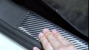 Ecmln Car Rear Bumper Guard, Door Edge Guards, Door Sill Protector, Anti-Collision Strip, Carbon Fiber, Black, Fits for Car Door Edge/Front and Rear Bumper/Door Sill Protector (5CM*2.5M)