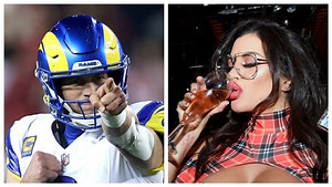 Models In Santa Outfits Tried To Add Some Entertainment To Thursday Night Football By Running On The Field