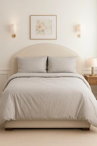 Cotton Bedding Set, Luxury Boho Bedding in Gray, Romantic Vintage 90s Style, Coquette Bedding Fabric, Full or King Bedding Set, Soft Bedroom - Etsy