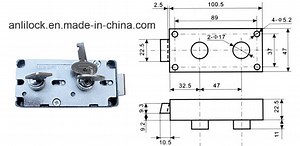 [Hot Item] Bank Safekeeping Lock, Two Headle Safe Lock, Bank Locker Lock