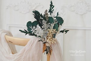 Eucalyptus Leaf and Baby Breath Wedding Chair Decor,greenery Dried Flower Chair Swag,draping Wedding Chair Decor,wedding Aisle Flowers - Etsy
