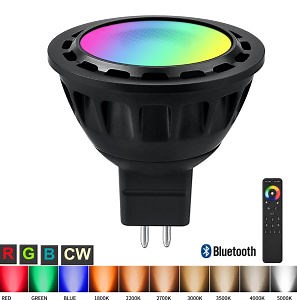 [Hot Item] MR16 Gu5.3 LED Smart Wireless BLE APP Control Spotlight Color Changing RGBW CCT Tunable Landscape Lighting
