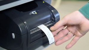 Printer Printing Labels Printer Printing On Stock Footage SBV-329424001 - Storyblocks