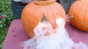 Steve Spangler explodes Halloween pumpkins
