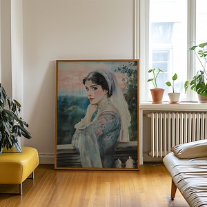 N° 6 | Impression portrait de femme vintage - Style Aquarelle romantique - Etsy France