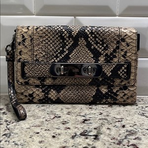 Coach Python Swagger Clutch EUC