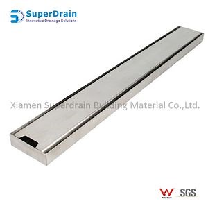 [Hot Item] Modern Matt Black High End Conceal Ss Linear Shower Floor Drain for Hotel