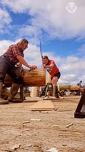 Sawing logs at the lumberjack competition Partner: the_lumberjack_lifestyle IG: https://www.instagram.com/the_lumberjack_lifestyle | Awesome