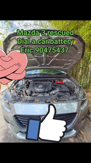 Mazda 3 rescued Onsite car battery replacement service 𝗪𝗵𝘆 𝗖𝗵𝗼𝗼𝘀𝗲 𝗨𝘀 ? - Award Winning Enterprise - 24 Hours | 365 Days | Singapore Island-Wide - Mobile | Outdoor Services - Battery | Jumpstart Services - New | Used Batteries 𝗗𝗶𝗮𝗹 𝗢𝘂𝗿 𝟮𝟰 𝗛𝗼𝘂𝗿𝘀 𝗛𝗼𝘁𝗹𝗶𝗻𝗲 𝗡𝗼𝘄 ! 📲 9047 5437 📲 9227 8896 #dialacarbattery #dialacarbatteryisawesome #carbattery #24hoursupport #awardwinningenterprise #reliable #efficient #hasslefree #emergencyroadsideassistance | Dial A Car Battery 24hr