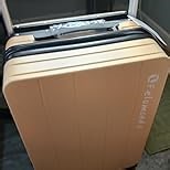 26-Inch Lightweight Checked Luggage – Durable PC Suitcase with TSA Lock, 360° Silent Spinner Wheels, Wide Handle & Extra Capacity for International Travel Suitcase(Yellow)